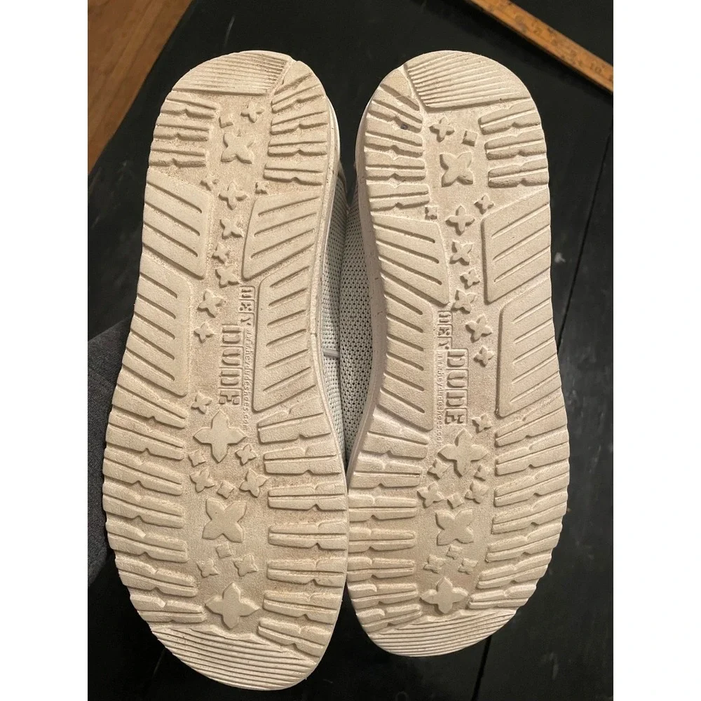 Hey Dude Wally Sox Shoes Stone White Lightweight Slip On Men Sz 7 EU 40 - Picture 3 of 4